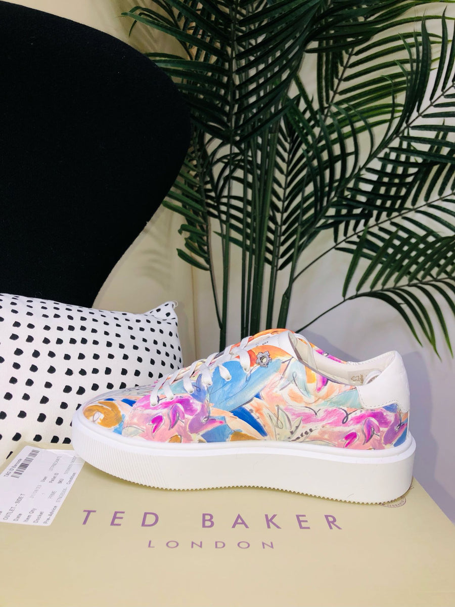 Ted Baker Art Print Platform Sneaker